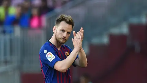 Rakitic durante el partido ante el Getafe Rakitic durante el partido ante el Getafe