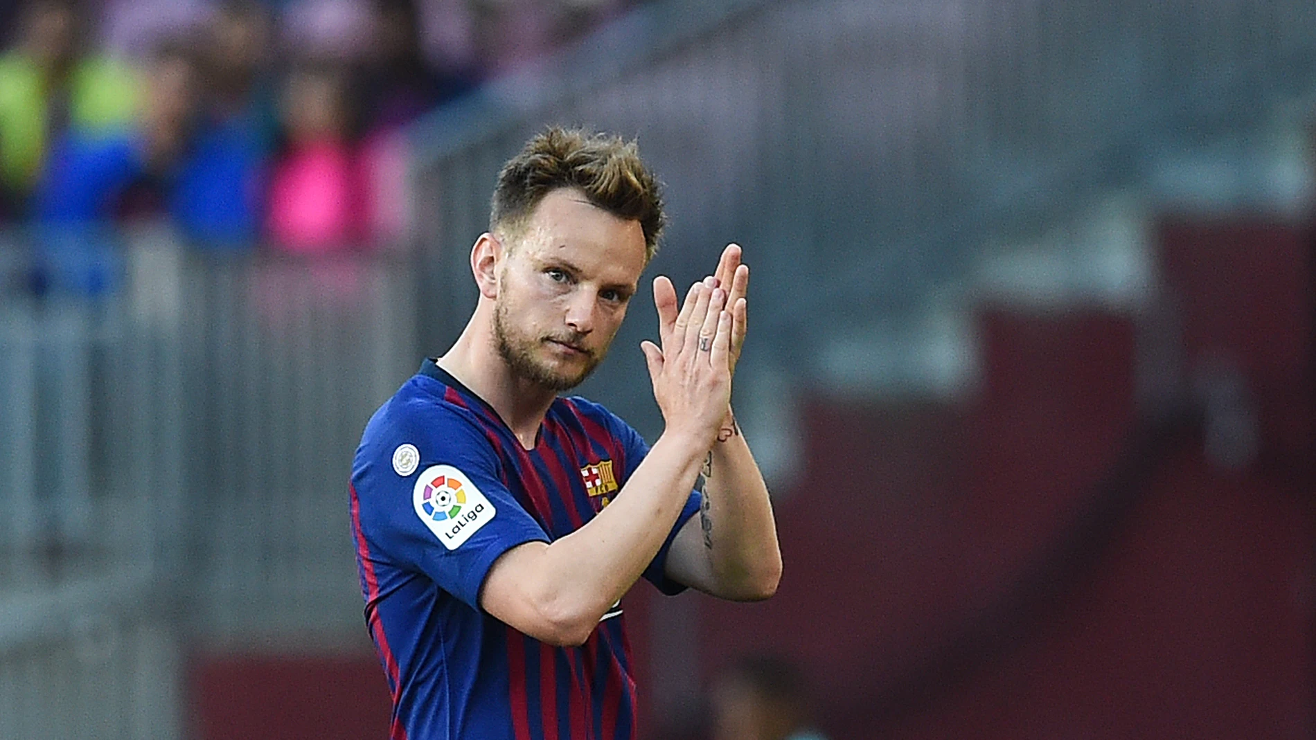 Rakitic durante el partido ante el Getafe Rakitic durante el partido ante el Getafe