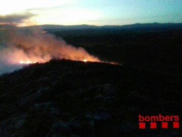 Estabilizado el incendio del municipio tarraconense de Montferri