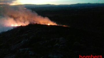 Estabilizado el incendio del municipio tarraconense de Montferri