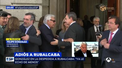 La emoción de Felipe González al hablar de Rubalcaba: 