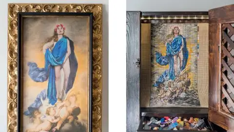 La obra 'Con flores a María' La obra 'Con flores a María'