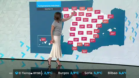 Cielos despejados y altas temperaturas en todo el país LA PREVISIÓN DEL TIEMPO