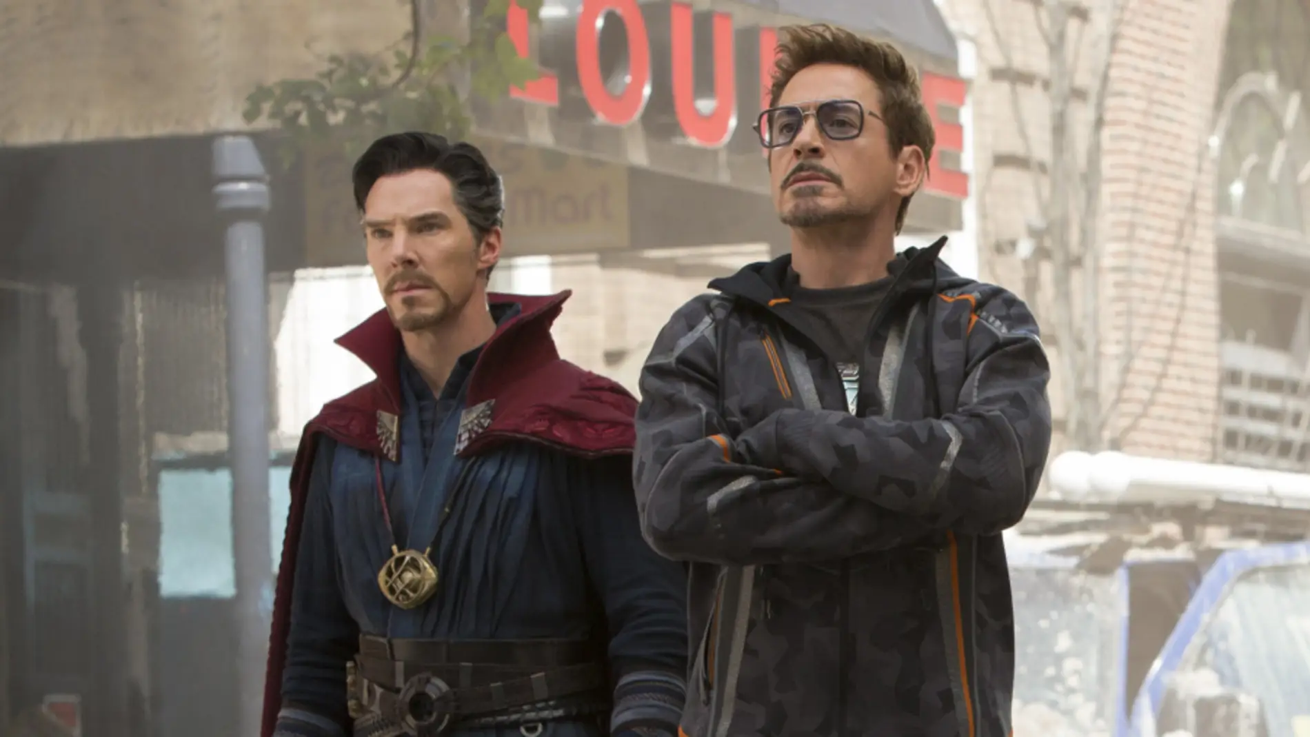 Doctor Strange y Tony Stark en 'Vengadores: Infinity War'