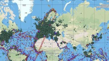 Mapa tiempo real vuelos
