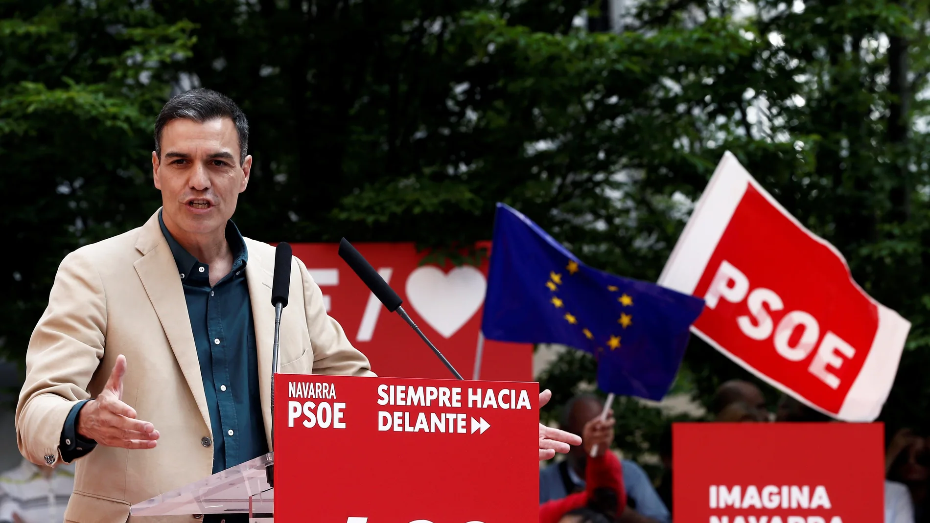 Acto político de Pedro Sánchez en Pamplona Acto político de Pedro Sánchez en Pamplona