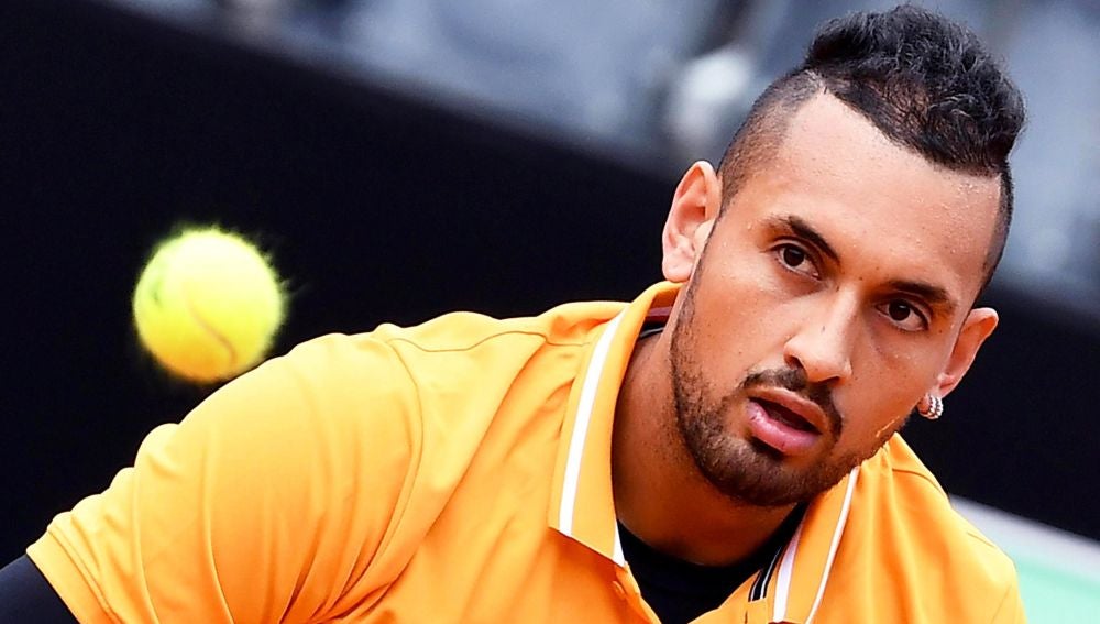 Nick Kyrgios, en su partido ante Medvedev en Roma