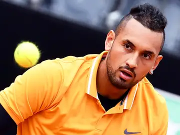 Nick Kyrgios, en su partido ante Medvedev en Roma Nick Kyrgios, en su partido ante Medvedev en Roma