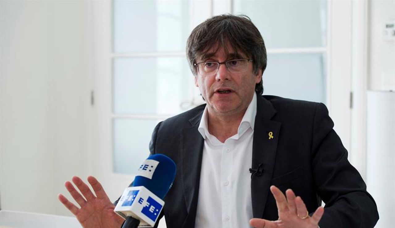 El expresident y cabeza de lista de JxCat a las elecciones europeas, Carles Puigdemont