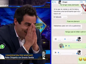 La conversación por WhatsApp de Pablo Chiapella con Ernesto Sevilla La conversación por WhatsApp de Pablo Chiapella con Ernesto Sevilla