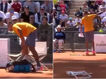 Nick Kyrgios pierde los papeles en pleno partido Nick Kyrgios pierde los papeles en pleno partido
