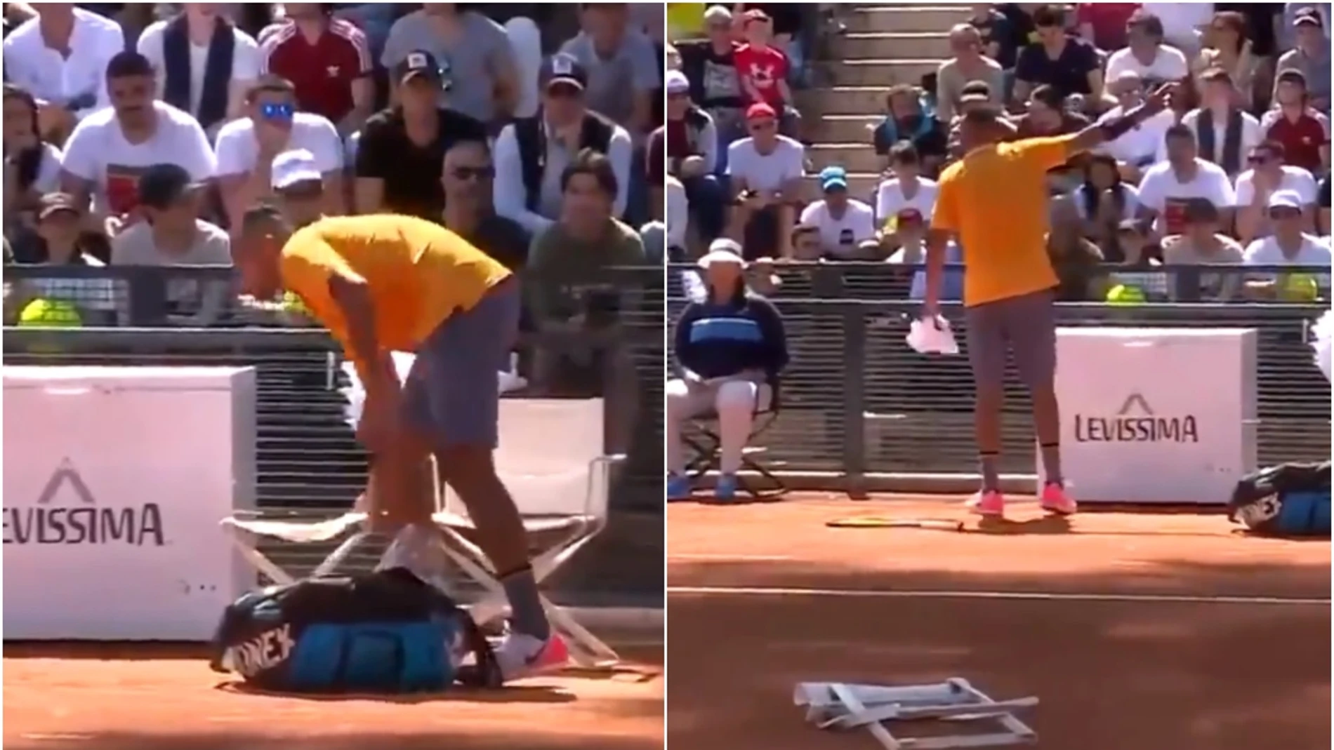 Nick Kyrgios pierde los papeles en pleno partido Nick Kyrgios pierde los papeles en pleno partido
