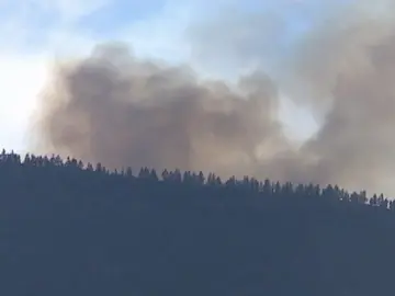 Los efectivos dan por controlado el incendio del Teide Los efectivos dan por controlado el incendio del Teide