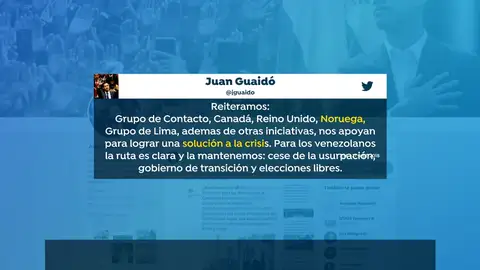 Se reúnen en Noruega representantes de Maduro y la oposición venezolana Se reúnen en Noruega representantes de Maduro y la oposición venezolana