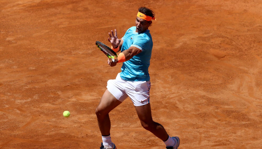 Rafa Nadal, en acción ante Chardy
