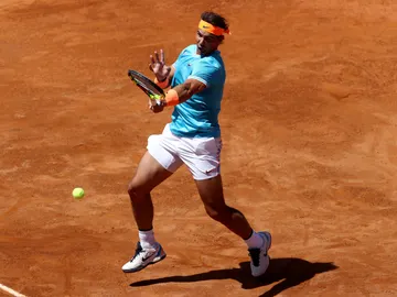 Rafa Nadal, en acción ante Chardy Rafa Nadal, en acción ante Chardy