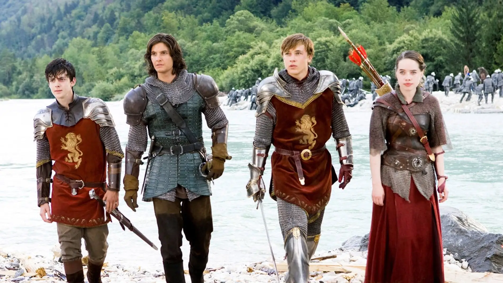 Los protagonistas de 'Las Crónicas de Narnia: El Príncipe Caspian'