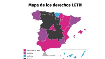 Mapa de los derechos LGTBI