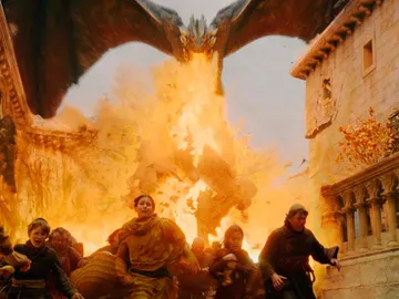 Drogon arrasando Desembarco del Rey Drogon arrasando Desembarco del Rey