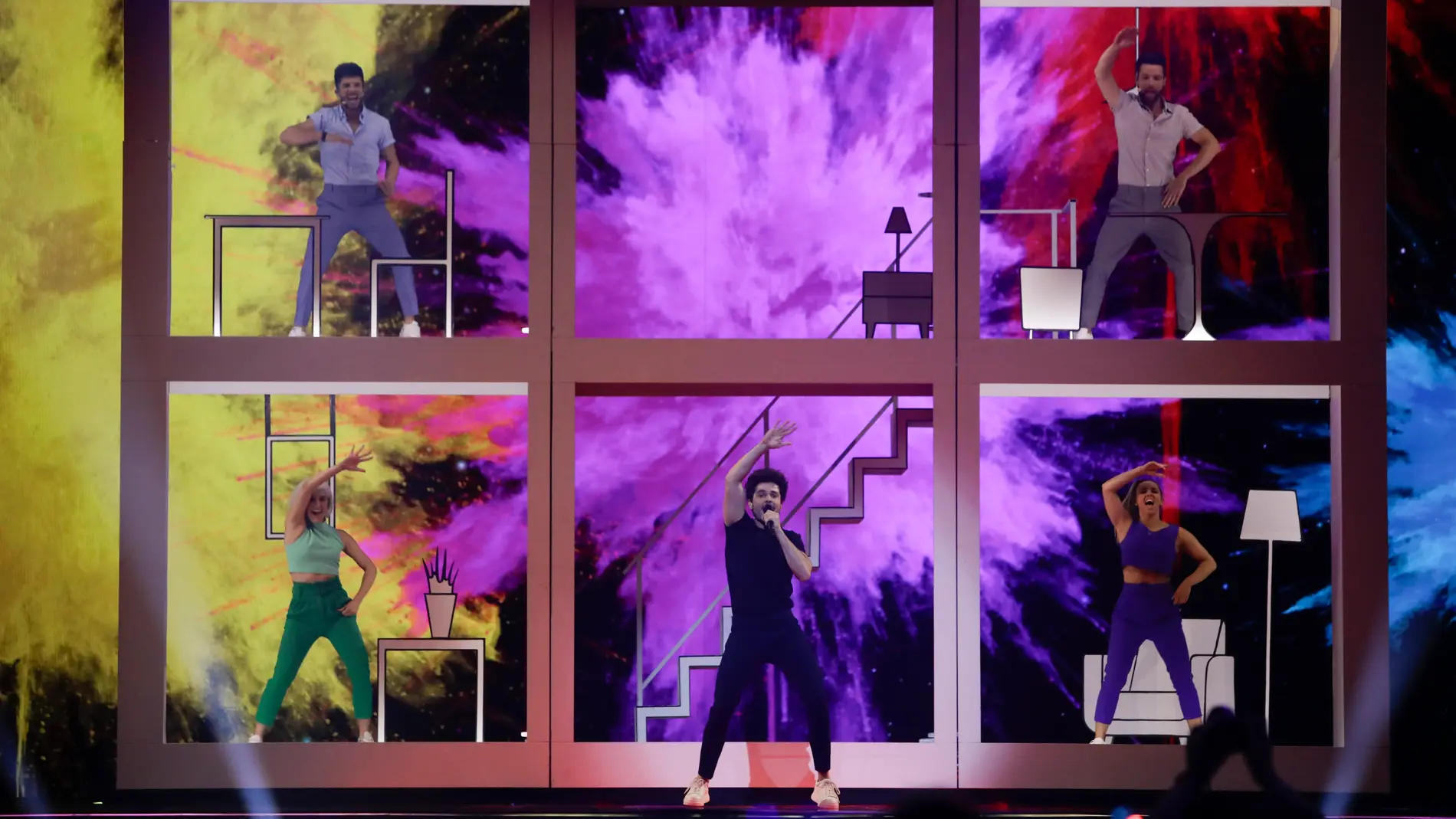 Miki en Eurovisión 2019 cantando 'La Venda'