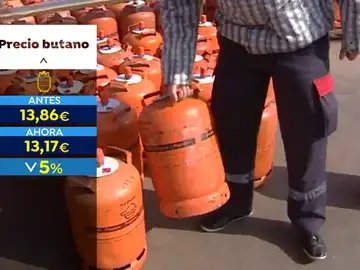 La bombona de butano baja a partir del martes un 4,98% La bombona de butano baja a partir del martes un 4,98%