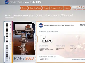 El billete de 'Tu Tiempo' para Marte El billete de 'Tu Tiempo' para Marte