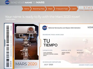 El billete de 'Tu Tiempo' para Marte El billete de 'Tu Tiempo' para Marte