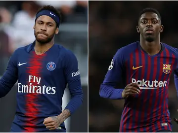 Neymar y Dembele Neymar y Dembele