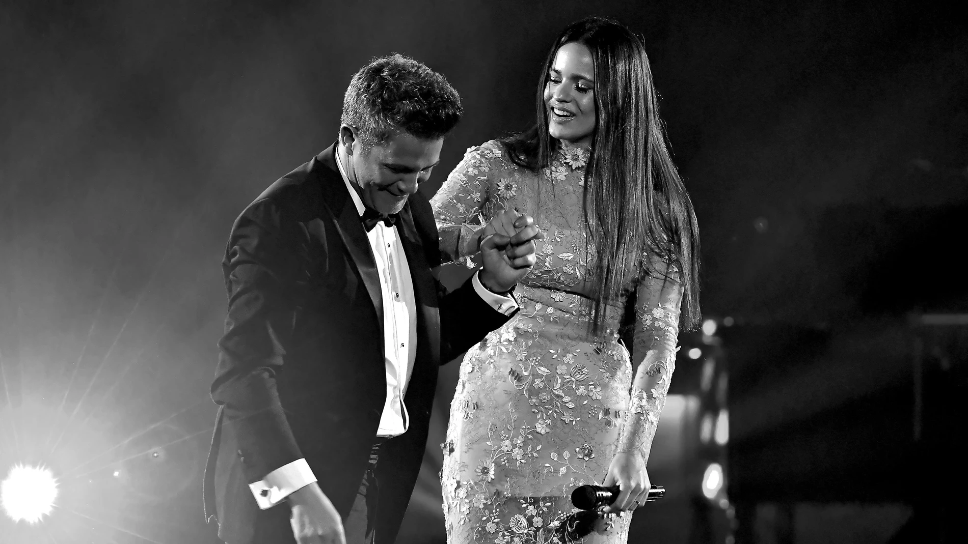 Alejandro Sanz y Rosalía en los Latin Grammy 2017 Alejandro Sanz y Rosalía en los Latin Grammy 2017