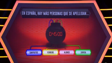 Los apellidos de 'Los Lobos', protagonistas de una complicada pregunta en '¡Boom!'