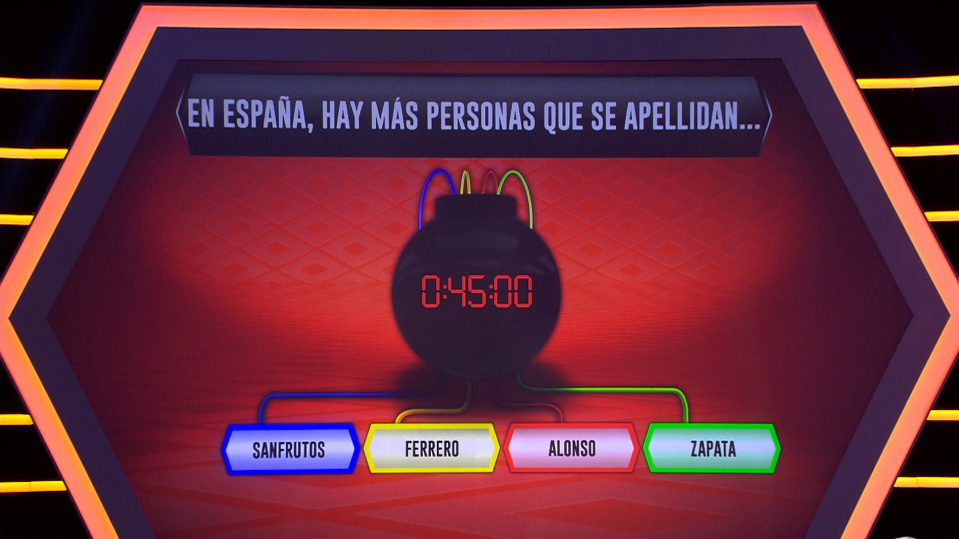 Los apellidos de 'Los Lobos', protagonistas de una complicada pregunta en '&iexcl;Boom!'