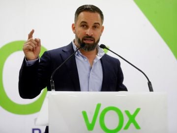 El presidente de Vox, Santiago Abascal