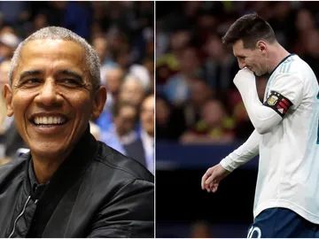 Barack Obama y Leo Messi Barack Obama y Leo Messi