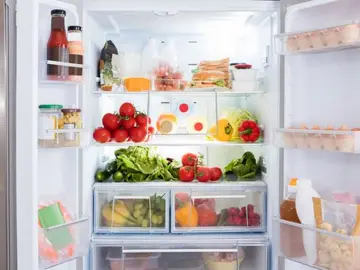 Alimentos en la nevera Alimentos en la nevera