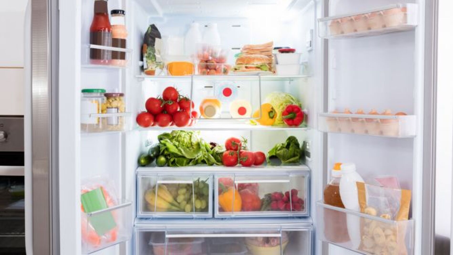 Alimentos en la nevera