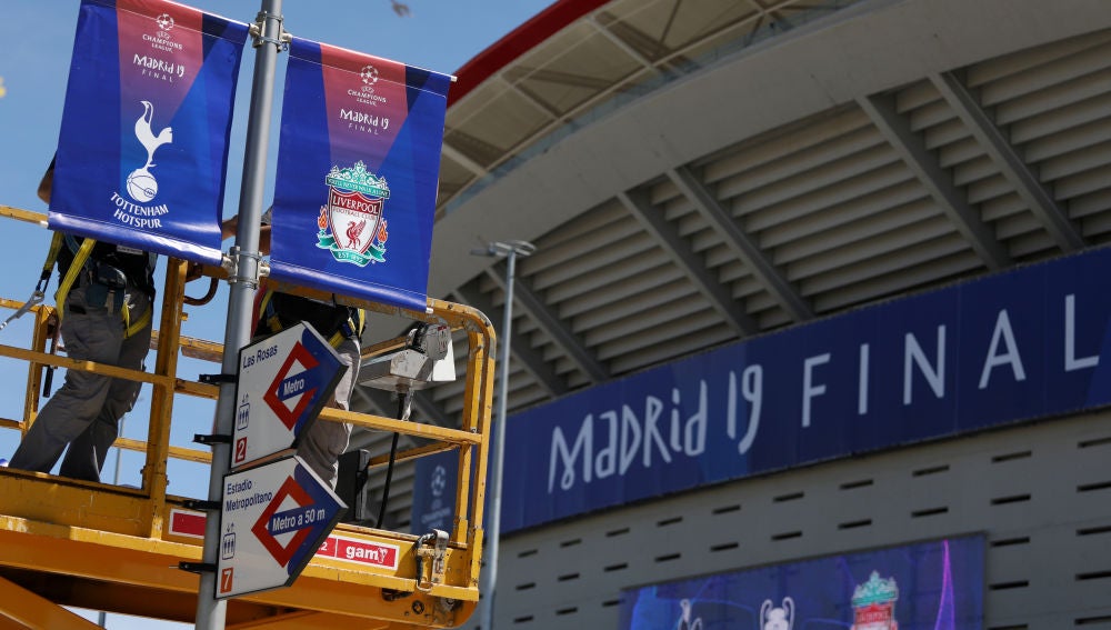 El Metropolitano se prepara para la final de la Champions League