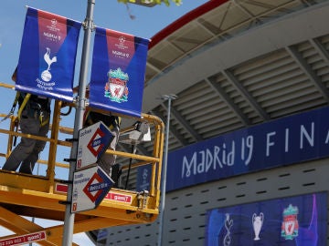 El Metropolitano se prepara para la final de la Champions League