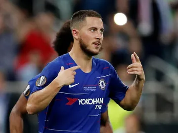 Eden Hazard, en un partido con el Chelsea Eden Hazard, en un partido con el Chelsea