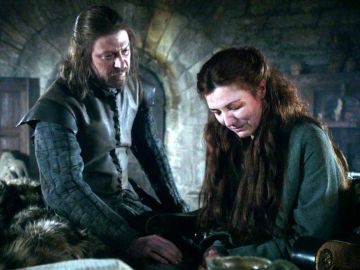 Ned y Catelyn Stark en 'Juego de Tronos'