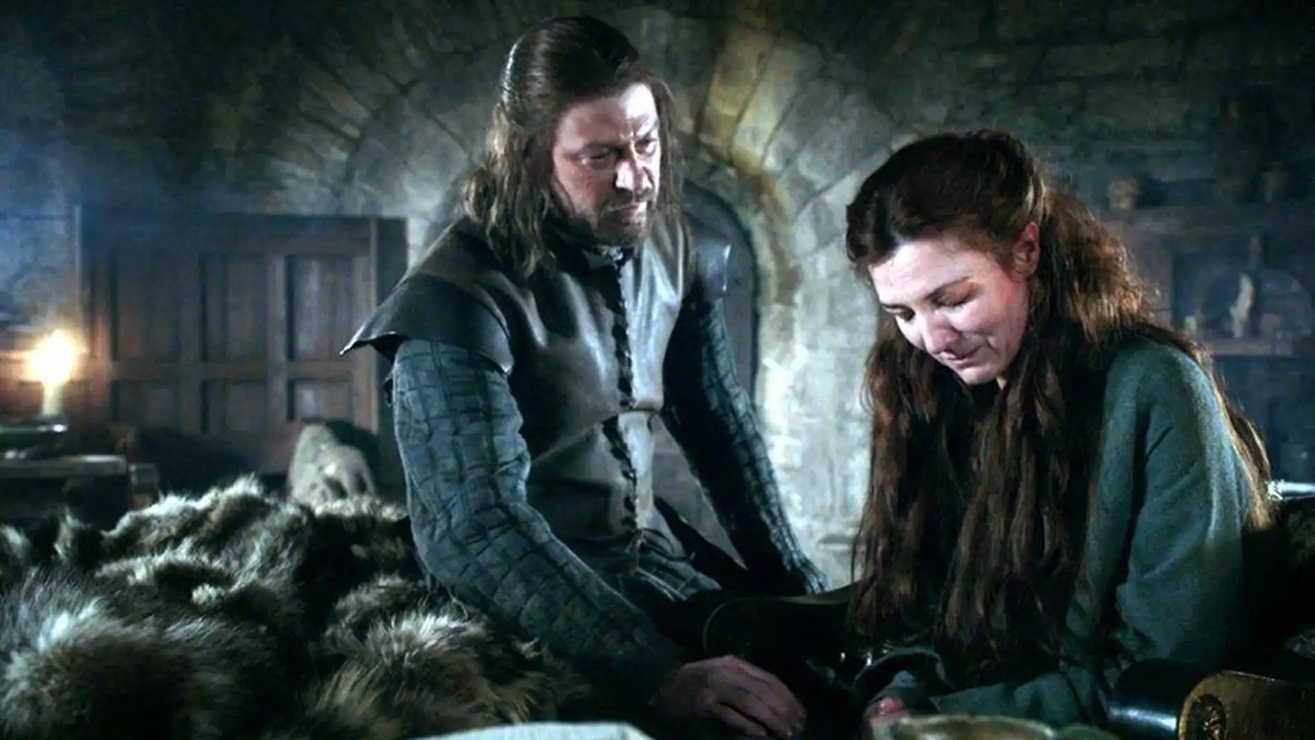 Ned y Catelyn Stark en 'Juego de Tronos'