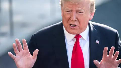 Trump considera "sucio, asqueroso y repugnante" un posible juicio político Trump considera "sucio, asqueroso y repugnante" un posible juicio político