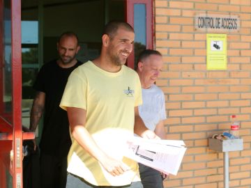 Carlos Aranda, a su salida de prisión