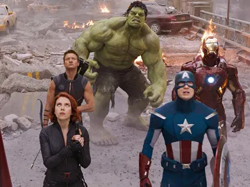 Los Vengadores originales: Iron Man, Capitán América, Vuida Negra, Thor, Hulk y Ojo de Halcón Los Vengadores originales: Iron Man, Capitán América, Vuida Negra, Thor, Hulk y Ojo de Halcón