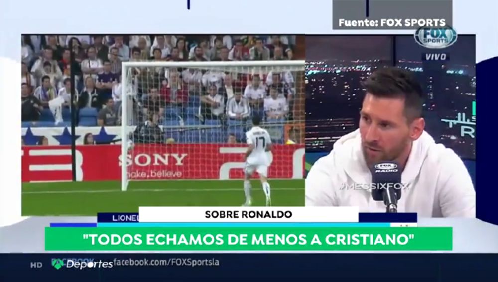 Messi echa de menos a Cristiano: "Hacía más importante al Madrid"