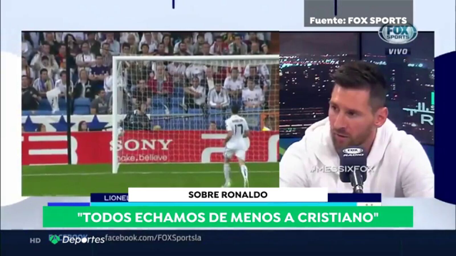 Messi echa de menos a Cristiano: 