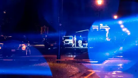 Dispositivo de seguridad en las inmediaciones del tiroteo de Virginia Dispositivo de seguridad en las inmediaciones del tiroteo de Virginia