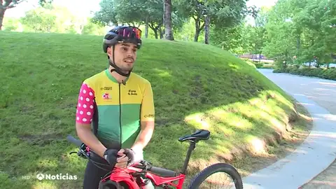 El ciclista Daniel Pérez El ciclista Daniel Pérez