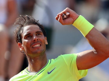 Rafa Nadal celebra una victoria