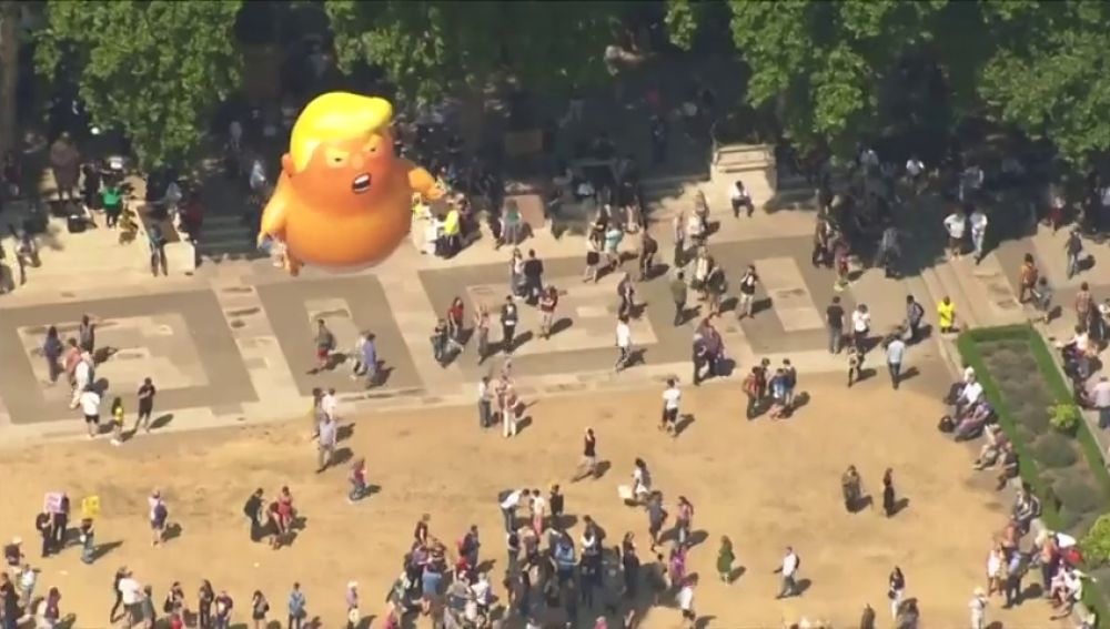 'Trump Baby' volverá a volar por el cielo de Londres para la visita del presidente de Estados Unidos