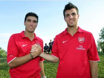 Reyes y Cesc, en el Arsenal Reyes y Cesc, en el Arsenal